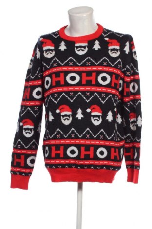 Мъжки пуловер H&M, Размер L, Цвят Многоцветен, Цена 15,37 лв.