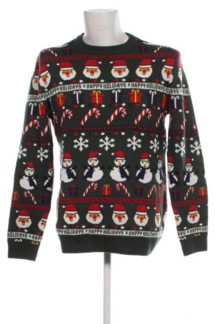 Мъжки пуловер H&M Divided, Размер M, Цвят Многоцветен, Цена 13,92 лв.
