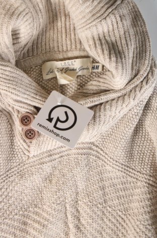 Ανδρικό πουλόβερ H&M L.O.G.G., Μέγεθος S, Χρώμα Εκρού, Τιμή 5,79 €