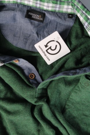 Мъжки пуловер Henson & Henson, Размер XXL, Цвят Зелен, Цена 15,37 лв.