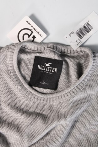 Мъжки пуловер Hollister, Размер L, Цвят Сив, Цена 36,96 лв.