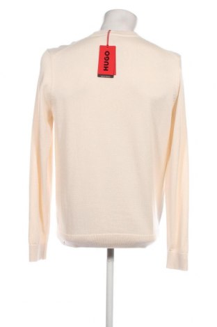 Herrenpullover Hugo Boss, Größe L, Farbe Ecru, Preis 78,56 €