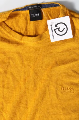 Ανδρικό πουλόβερ Hugo Boss, Μέγεθος S, Χρώμα Κίτρινο, Τιμή 22,06 €