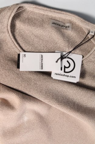 Ανδρικό πουλόβερ Jack & Jones, Μέγεθος L, Χρώμα  Μπέζ, Τιμή 22,96 €
