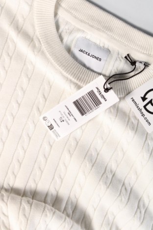 Ανδρικό πουλόβερ Jack & Jones, Μέγεθος M, Χρώμα Λευκό, Τιμή 24,49 €