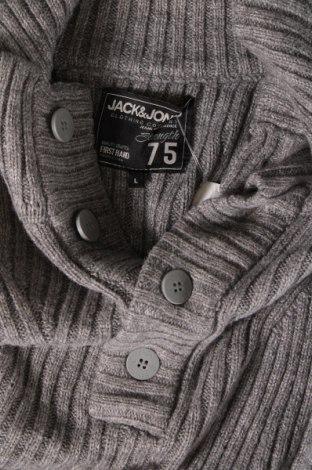 Мъжки пуловер Jack & Jones, Размер L, Цвят Сив, Цена 19,27 лв.