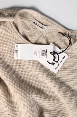 Ανδρικό πουλόβερ Jack & Jones, Μέγεθος XL, Χρώμα  Μπέζ, Τιμή 22,96 €