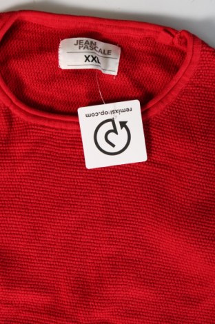 Мъжки пуловер Jean Pascale, Размер XXL, Цвят Червен, Цена 13,63 лв.