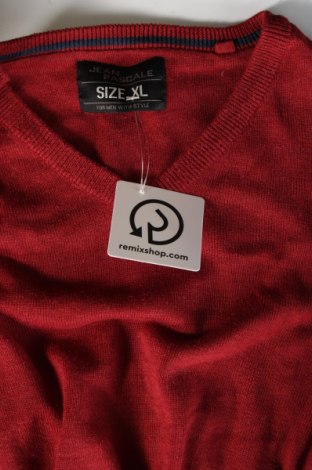 Ανδρικό πουλόβερ Jean Pascale, Μέγεθος XL, Χρώμα Κόκκινο, Τιμή 8,97 €