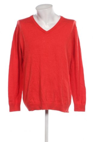 Мъжки пуловер John Cabot, Размер XXL, Цвят Червен, Цена 17,11 лв.