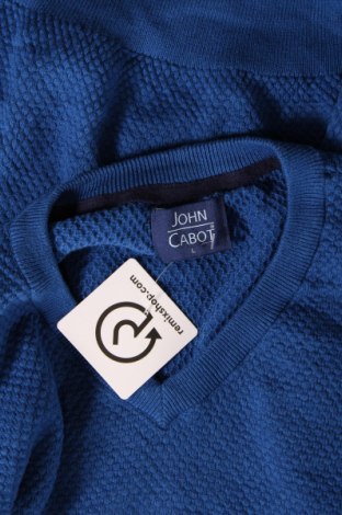 Herrenpullover John Cabot, Größe L, Farbe Blau, Preis 10,09 €