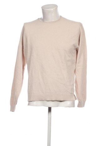 Мъжки пуловер Massimo Dutti, Размер L, Цвят Бежов, Цена 52,70 лв.
