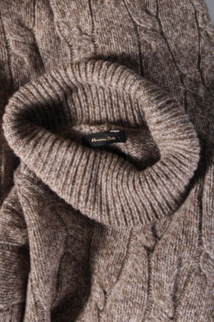Мъжки пуловер Massimo Dutti, Размер M, Цвят Бежов, Цена 52,70 лв.