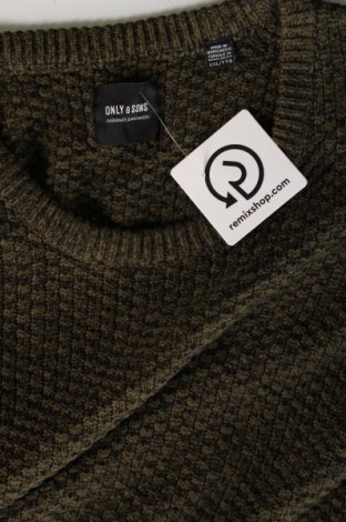 Herrenpullover Only & Sons, Größe XXL, Farbe Grün, Preis € 7,49