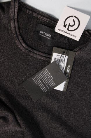 Ανδρικό πουλόβερ Only & Sons, Μέγεθος L, Χρώμα Καφέ, Τιμή 10,67 €