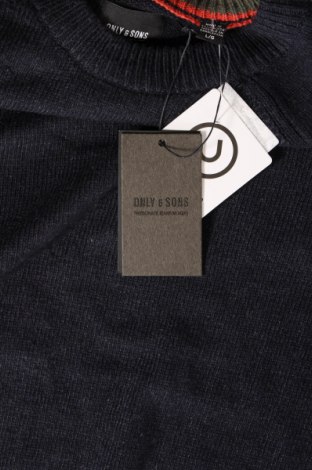 Herrenpullover Only & Sons, Größe L, Farbe Blau, Preis € 10,67