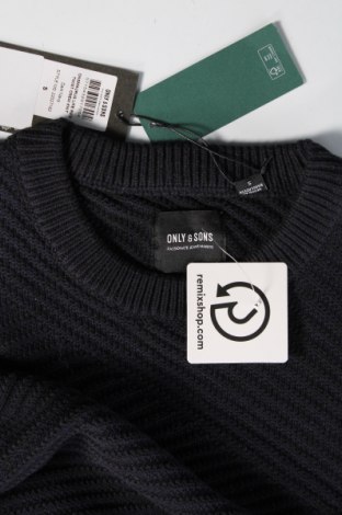 Pánsky sveter  Only & Sons, Veľkosť S, Farba Modrá, Cena  9,48 €