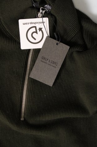 Herrenpullover Only & Sons, Größe M, Farbe Grün, Preis € 10,67