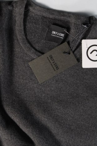 Herrenpullover Only & Sons, Größe L, Farbe Grau, Preis € 11,38