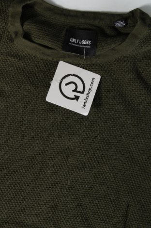 Herrenpullover Only & Sons, Größe M, Farbe Grün, Preis € 7,49