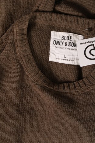 Herrenpullover Only & Sons, Größe L, Farbe Grün, Preis € 10,70