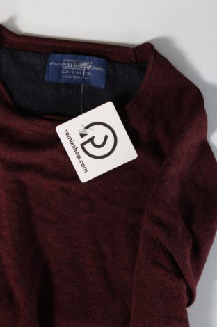 Ανδρικό πουλόβερ Pull&Bear, Μέγεθος S, Χρώμα Κόκκινο, Τιμή 8,01 €
