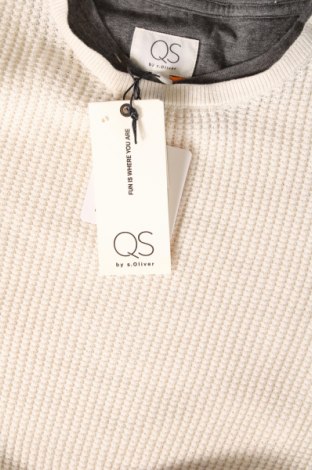 Ανδρικό πουλόβερ Q/S by S.Oliver, Μέγεθος M, Χρώμα Λευκό, Τιμή 17,86 €