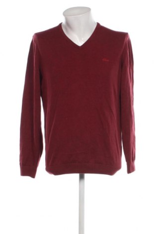 Мъжки пуловер S.Oliver, Размер L, Цвят Червен, Цена 19,04 лв.