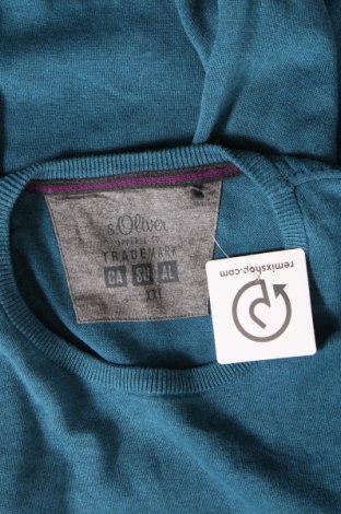 Мъжки пуловер S.Oliver, Размер XXL, Цвят Син, Цена 17,00 лв.