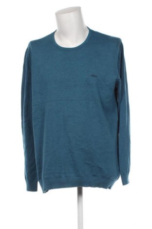 Мъжки пуловер S.Oliver, Размер XXL, Цвят Син, Цена 13,60 лв.
