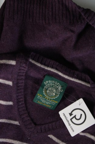 Ανδρικό πουλόβερ Springfield, Μέγεθος XXL, Χρώμα Βιολετί, Τιμή 10,52 €