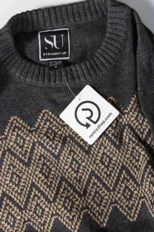 Ανδρικό πουλόβερ Straight Up, Μέγεθος M, Χρώμα Γκρί, Τιμή 8,61 €