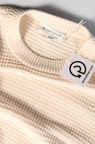 Ανδρικό πουλόβερ Tom Tailor, Μέγεθος L, Χρώμα Εκρού, Τιμή 19,05 €
