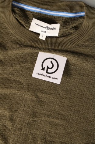 Мъжки пуловер Tom Tailor, Размер L, Цвят Зелен, Цена 18,02 лв.