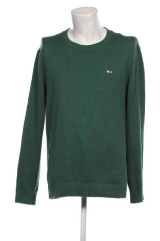Мъжки пуловер Tommy Jeans, Размер XL, Цвят Зелен, Цена 102,00 лв.