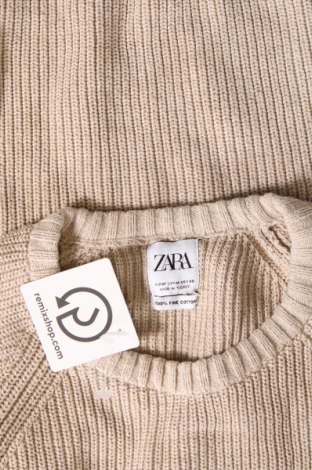 Мъжки пуловер Zara, Размер M, Цвят Екрю, Цена 15,04 лв.