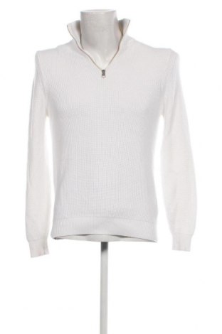 Herrenpullover Zara, Größe M, Farbe Weiß, Preis 10,69 €