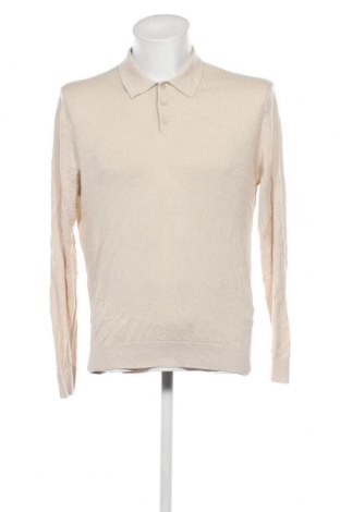 Мъжки пуловер Zara, Размер L, Цвят Бежов, Цена 16,96 лв.
