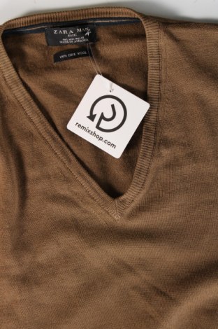 Ανδρικό πουλόβερ Zara Man, Μέγεθος L, Χρώμα Καφέ, Τιμή 9,90 €