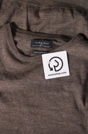 Ανδρικό πουλόβερ Zara Man, Μέγεθος M, Χρώμα  Μπέζ, Τιμή 9,50 €