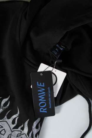 Ανδρικό φούτερ Romwe, Μέγεθος L, Χρώμα Μαύρο, Τιμή 12,80 €