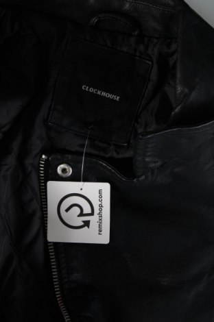 Pánska kožená bunda  Clockhouse, Veľkosť L, Farba Čierna, Cena  27,78 €