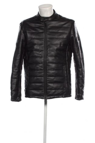 Pánska kožená bunda  Defacto, Veľkosť L, Farba Čierna, Cena  26,39 €