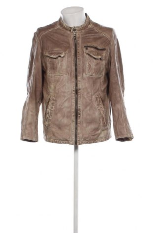 Pánska kožená bunda  Engbers, Veľkosť M, Farba Sivá, Cena  64,07 €