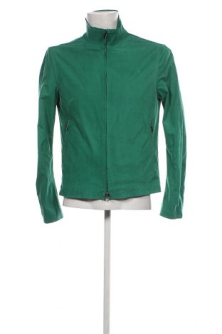 Ανδρικό δερμάτινο μπουφάν Emporio Armani, Μέγεθος L, Χρώμα Πράσινο, Τιμή 518,66 €