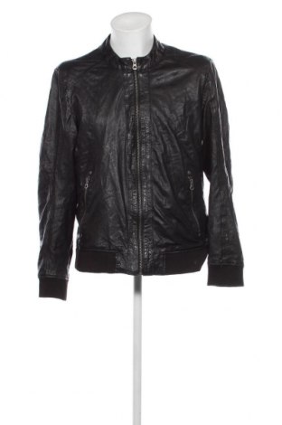 Ανδρικό δερμάτινο μπουφάν Gipsy, Μέγεθος XL, Χρώμα Μαύρο, Τιμή 111,83 €