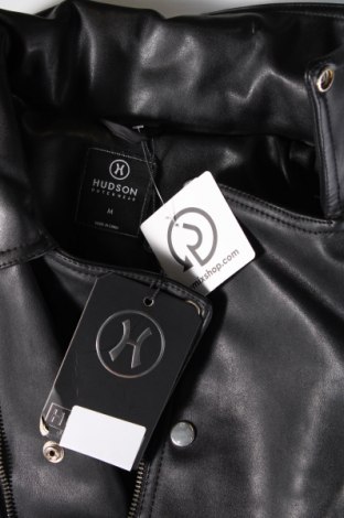 Ανδρικό δερμάτινο μπουφάν Hudson, Μέγεθος M, Χρώμα Μαύρο, Τιμή 52,66 €
