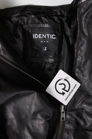 Ανδρικό δερμάτινο μπουφάν Identic, Μέγεθος XL, Χρώμα Μαύρο, Τιμή 25,76 €