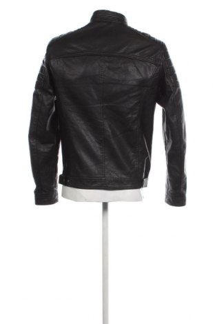 Herren Lederjacke Jack & Jones, Größe M, Farbe Schwarz, Preis € 38,40