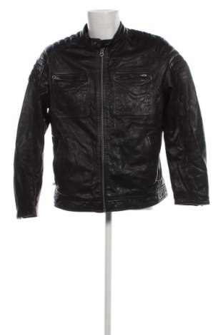 Ανδρικό δερμάτινο μπουφάν Pepe Jeans, Μέγεθος XL, Χρώμα Μαύρο, Τιμή 199,49 €